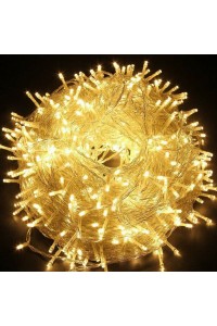 Гірлянда прозора LED теплий білий 